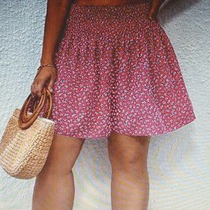 Plus Ditsy Floral Print Wide Leg Shorts (NWT) 2XL